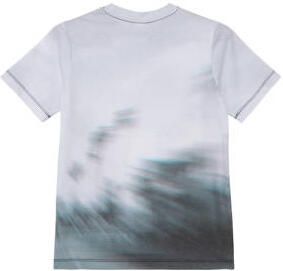 S.Oliver T-shirt met all over print wit Jongens Polyester Ronde hals All over print 134 140