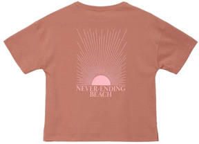 S.Oliver T-shirt met backprint oudroze Meisjes Katoen Ronde hals Backprint 158 164