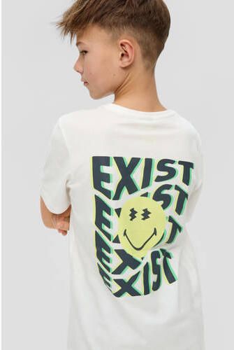 S.Oliver T-shirt met backprint wit Jongens Katoen Ronde hals Backprint 146 152 - Foto 2