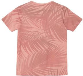 S.Oliver T-shirt met bladprint rood Jongens Polyester Ronde hals Blad 146 152