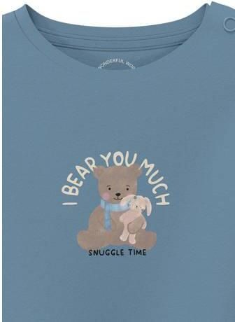 S.Oliver T-shirt met borduursels en print lichtblauw Meisjes Katoen Ronde hals glitter - Foto 2