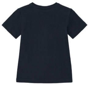 S.Oliver T-shirt met printopdruk donkerblauw Jongens Katoen Ronde hals 104 110