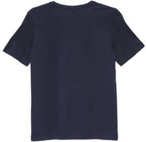 S.Oliver T-shirt met printopdruk donkerblauw Jongens Katoen Ronde hals 158 164