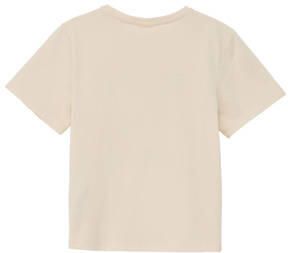 S.Oliver T-shirt met printopdruk ecru Meisjes Katoen Ronde hals Printopdruk 104 110