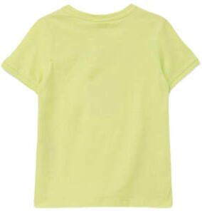 S.Oliver T-shirt met printopdruk geel Jongens Katoen Ronde hals Printopdruk 104 110