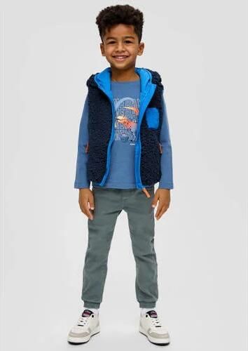 S.Oliver RED LABEL Regular fit shirt met lange mouwen van katoenjersey met print aan de voorkant