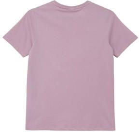 S.Oliver T-shirt met printopdruk lila Paars Jongens Katoen Ronde hals Printopdruk 134 140