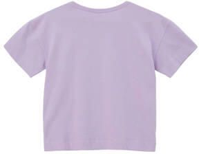 S.Oliver T-shirt met printopdruk lila Paars Meisjes Katoen Ronde hals Printopdruk 134 140