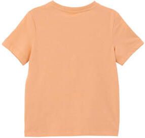 S.Oliver T-shirt met printopdruk oranje Jongens Katoen Ronde hals Printopdruk 128 134