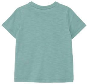 S.Oliver T-shirt met printopdruk petrol Blauw Jongens Katoen Ronde hals 128 134