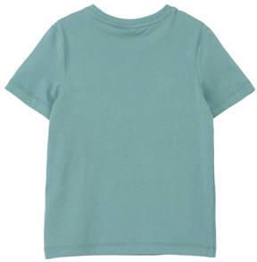 S.Oliver T-shirt met printopdruk petrol Blauw Jongens Katoen Ronde hals 116 122