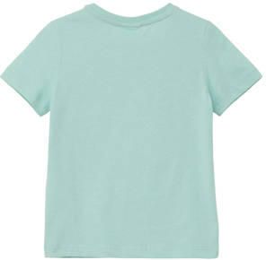 S.Oliver T-shirt met printopdruk turquoise Blauw Jongens Katoen Ronde hals 104 110