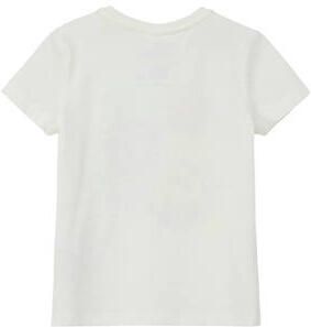 S.Oliver T-shirt met printopdruk wit Meisjes Katoen Ronde hals Printopdruk 104 110 - Foto 3