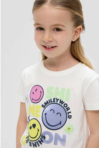 S.Oliver T-shirt met printopdruk wit Meisjes Katoen Ronde hals Printopdruk 104 110 - Foto 2