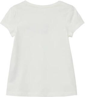 S.Oliver T-shirt met printopdruk wit Meisjes Katoen Ronde hals Printopdruk 128 134