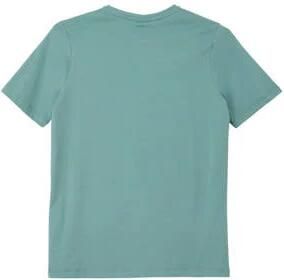 S.Oliver T-shirt met tekst blauw Jongens Katoen Ronde hals Tekst 134 140