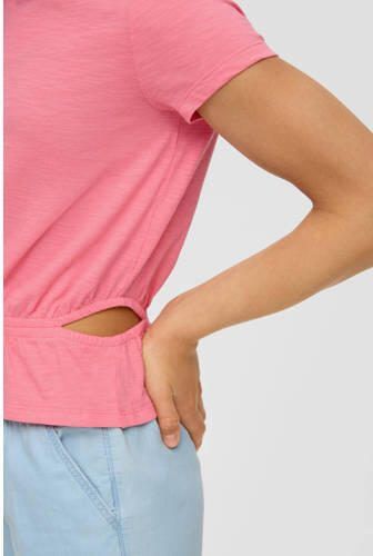 S.Oliver T-shirt roze Meisjes Katoen Ronde hals Effen 134 140 - Foto 2