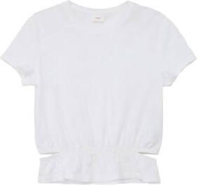 S.Oliver T-shirt wit Meisjes Katoen Ronde hals Effen 134 140