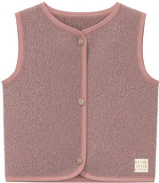 S.Oliver teddy gilet oudroze Effen | Gilet van