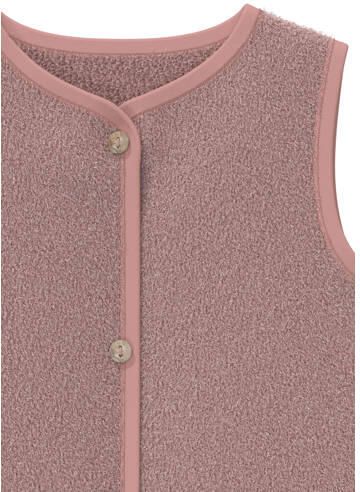 S.Oliver teddy gilet oudroze Effen | Gilet van - Foto 2