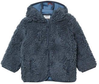 S.Oliver teddy jas herfst antraciet Grijs Meisjes Polyester Capuchon Effen