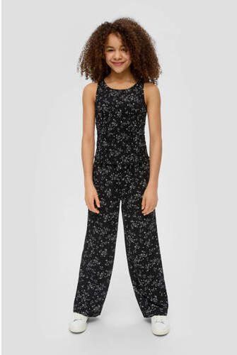 S.Oliver top met all over print zwart roze Meisjes Polyester Ronde hals 134 140 - Foto 3