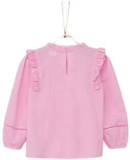 S.Oliver RED LABEL Relaxed fit blouse met broderie anglaise en ruches