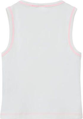 S.Oliver top wit Meisjes Stretchkatoen Ronde hals Effen 134 140 - Foto 3