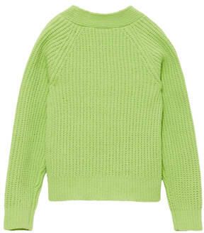 S.Oliver vest groen Meisjes Katoen Ronde hals Effen 116 122