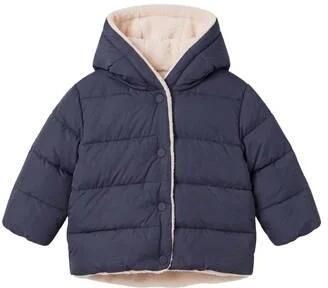 S.Oliver winterjas donkerblauw Meisjes Polyester Capuchon Effen