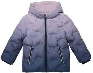 S.Oliver winterjas donkerblauw lila Meisjes Polyester Capuchon Meerkleurig