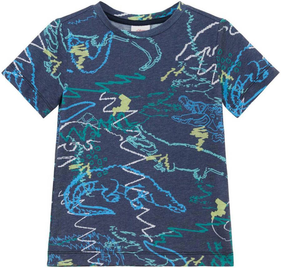 S.Oliver RED LABEL T-shirt met all-over print