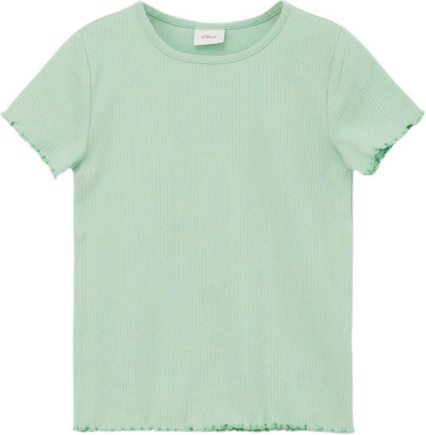 S.Oliver RED LABEL T-shirt met geschulpte zoom