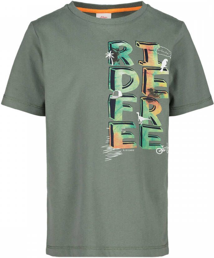 S.Oliver t-shirt kaki