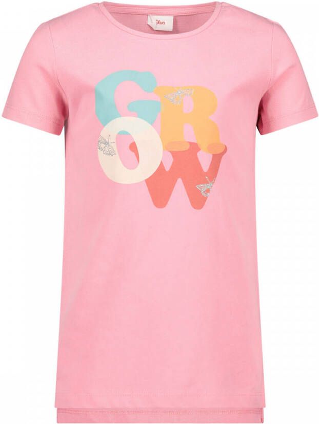 S.Oliver T-shirt met printopdruk roze