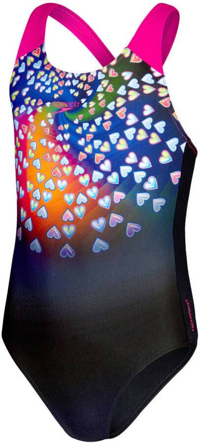 Speedo Eco Endurance+ sportbadpak Splashback zwart roze