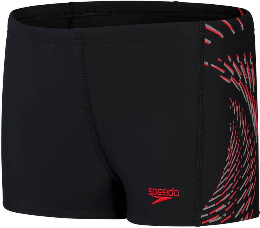 Speedo Eco EnduraFlex zwemboxer Plastisol Placement zwart rood