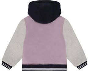 Stains&Stories baseball jacket lila wit zwart Jas Paars Meisjes Polyester Capuchon 104