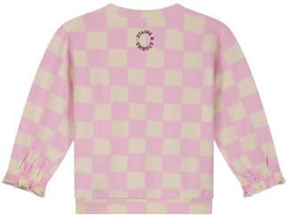 Stains&Stories geruite sweater roze Meisjes Stretchkatoen Ronde hals - Foto 2