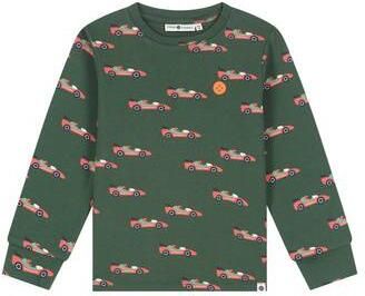 Stains&Stories pyjama met print groen Jongens Katoen Ronde hals All over print - Foto 3