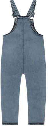 Stains&Stories regular fit tuinbroek blauw Jongens Jog denim Vierkante hals 104