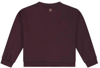 Stains&Stories sweater donkerrood Meisjes Katoen Ronde hals Printopdruk - Foto 2