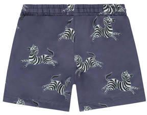 Stains&Stories zwemshort donkerblauw wit Paars Jongens Nylon All over print 134