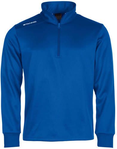 Stanno Field Half Zip Top blauw Sport t-shirt Polyester Opstaande kraag