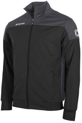 Stanno Junior voetbaljack zwart antraciet Sportvest Polyester Opstaande kraag - Foto 3