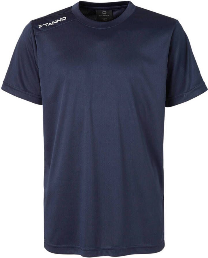 Stanno junior voetbalshirt donkerblauw Sport t-shirt Polyester Ronde hals 140