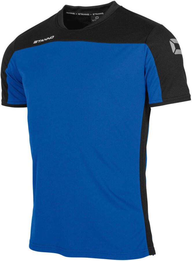 Stanno junior voetbalshirt blauw zwart Sport t-shirt Polyester Ronde hals 116