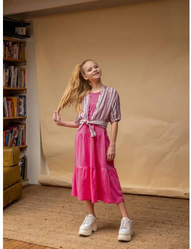 Street called Madison gestreepte top CARLIE ecru Meisjes Katoen V-hals 152 - Foto 3