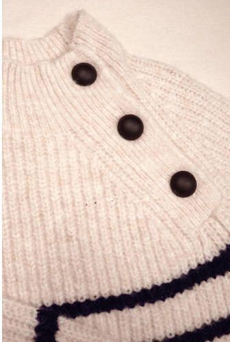 Street called Madison gestreepte trui SAILOR van gerecycled polyester ecru zwart 164 - Foto 3
