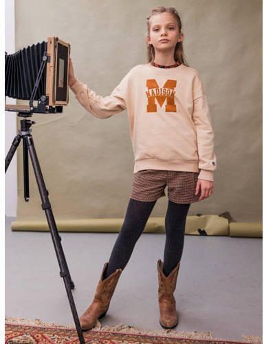 Street called Madison straight fit casual short CLYDE met wol en pied-de-poule bruin Korte broek 128 - Foto 2